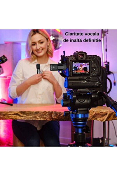 exaltus Set of 2 Professional Lavalier Microphones, ®, Usb C, 3.5 Jack, Lightning, Noise Reduction