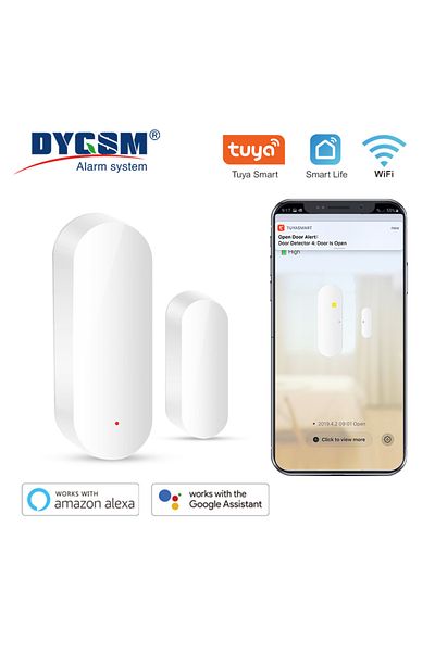Choice Tuya Smart Wifi Door Sensor Smart Home Open Close Detector Smartlife App Control Notification Com...