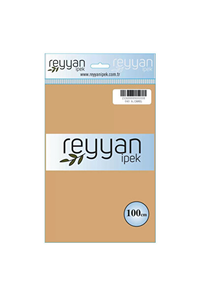 REYYAN İpek Düz Renk Yazma 100cm 040 A.Camel Tekli Poşet Yazma