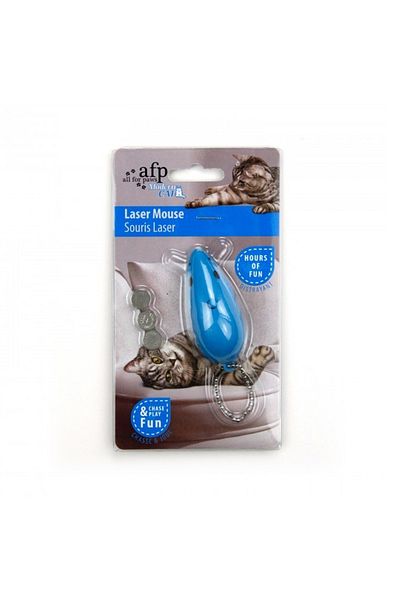 All For Paws Laser Mouse Cat Toy - 8cm - Blue
