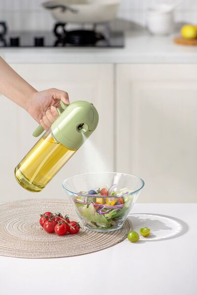 M'art Home Pinmoo Space Spreyli Ve Damlatmaz Yağdanlık 550 ml -2si1 Arada Yeşil