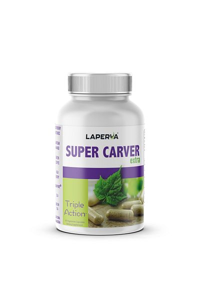 Laperva Super Carver Extra, 90 Veggie Capsules, Boosts Fat Burning, Suppresses Appetite