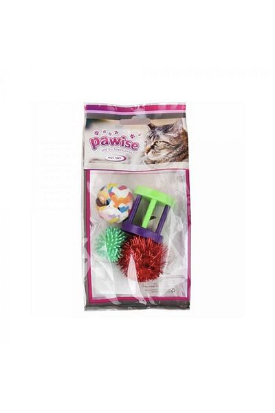 Pawise Pawise Balls Cat Toy Assorted
