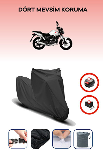 Breen Black Rks Titanic 150-S Compatible Motorcycle Tarpaulin, Motor Cover