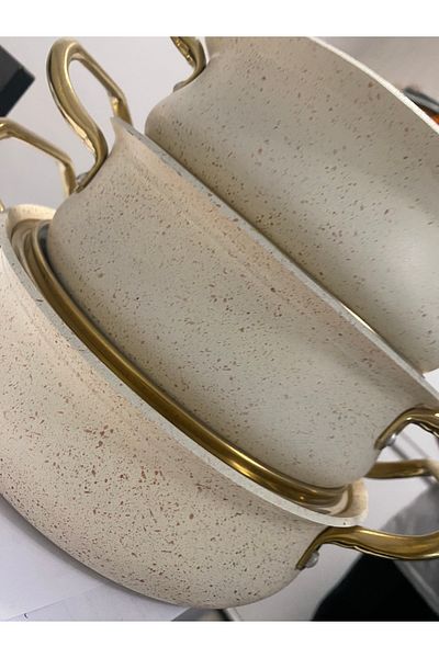 FMS Legend Beige Color Granite Omelette Set
