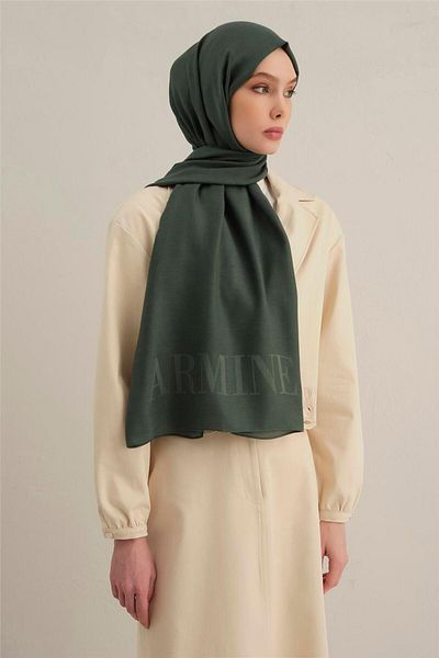 Armine Logo Drop Cotton Silk Shawl 48