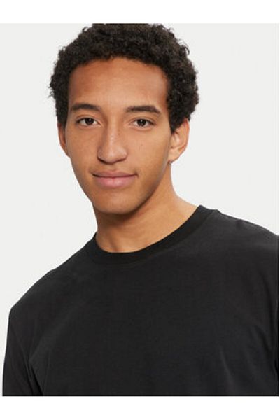 Sisley Tricou cu mânecă lungă pentru bărbați 3B7SS1045 Negru
