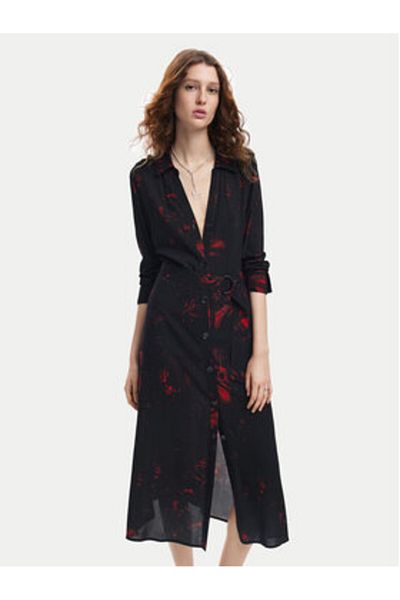 Desigual Women's Shirt Dress 24WWVW38 Black