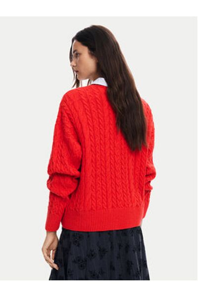 Desigual Women's Sweater 24WWJF74 Red