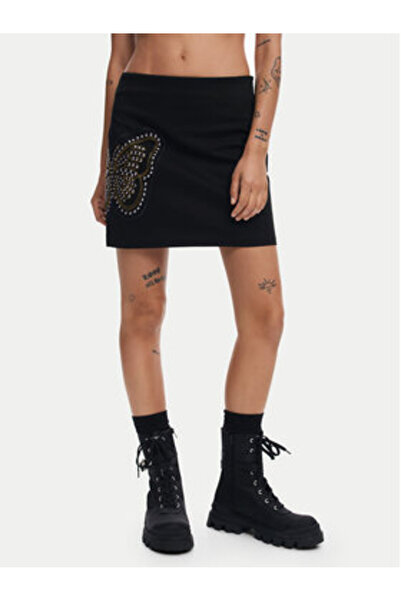Desigual Women Mini Skirt 24WWFW01 Black