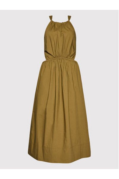 Sisley Women's Summer Dress 4JOZLV00U Brown
