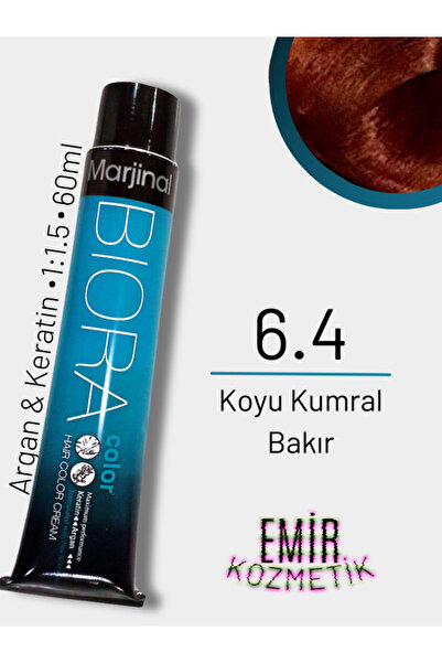 Marjinal Biora Saç Boyası - 6.4 Koyu Kumral Bakır