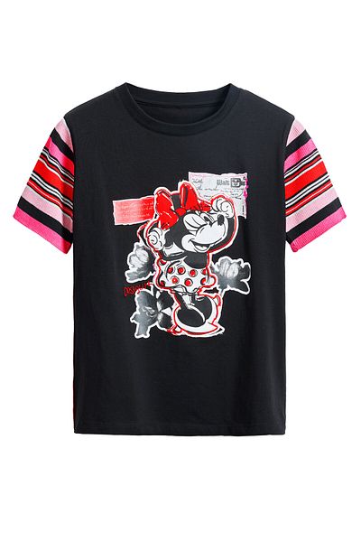 Desigual Women's T-Shirt 25SWTK39 Black