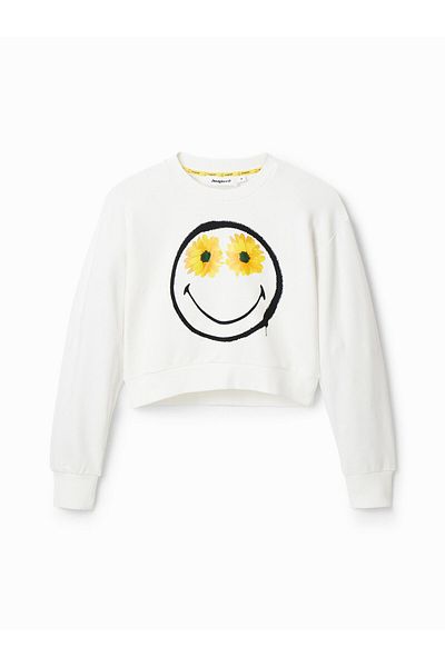 Desigual Women's Sweatshirt 23SWSK44 Ecru