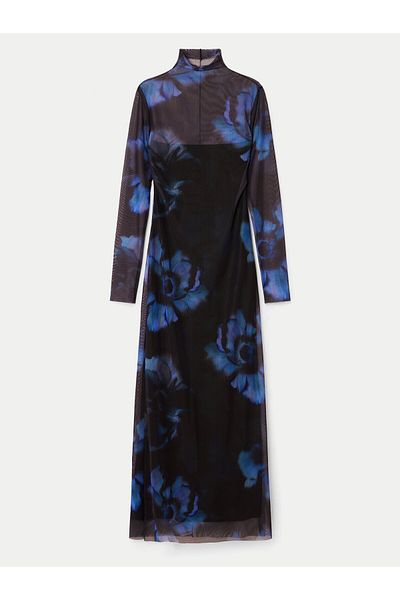 Desigual Rochie casual pentru femei 24WWVK54 albastră
