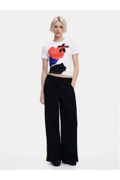 Desigual Women's Fabric Trousers 25SWPW19 Black