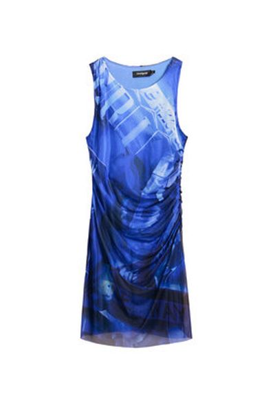 Desigual Women's Casual Dress 25SWVK47 Blue