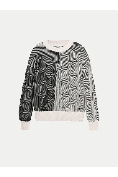 Desigual Women's Sweater 24WWJF10 Gray
