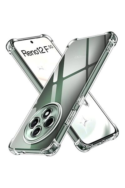 OEM Husa pentru Oppo Reno 12F / 12FS 5G, Silicon transparent, Antisoc, cu protectie camera