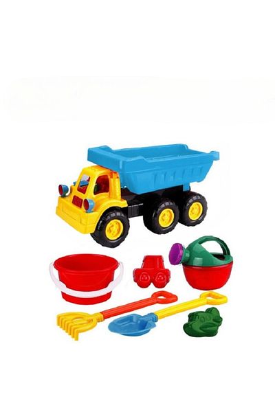 rexa Beach Toys Outdoor Popular Kids Plastic Summer Sand Toys 7pcs Water Game Car Beach Toys 54*22*27 cm