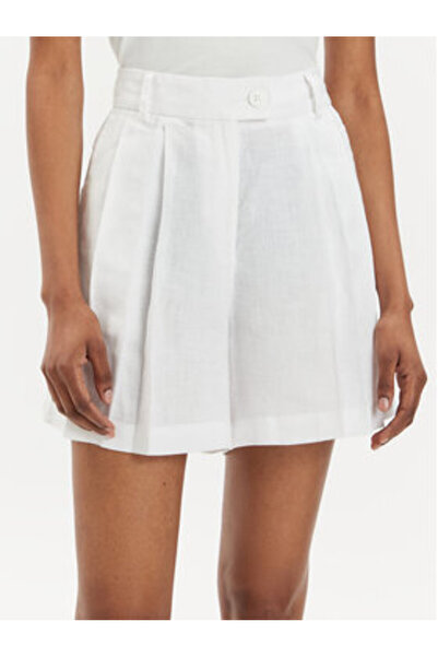 Sisley Women's Fabric Shorts 4AGHL9013 White