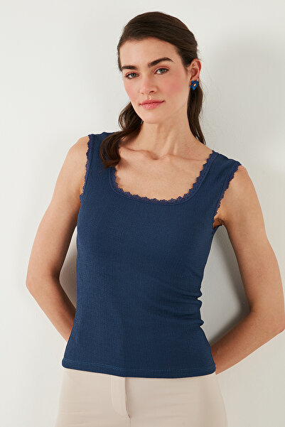 Lela Slim Fit Thick Lace Square Collar Wrap 2 Pack Undershirt Athlete 5864979S2