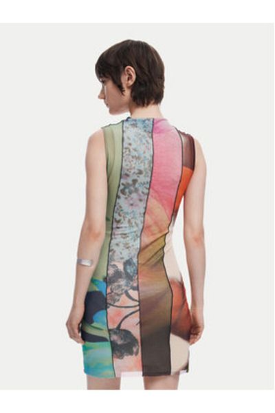Desigual Women's Casual Dress 25SWVK01 Colorful
