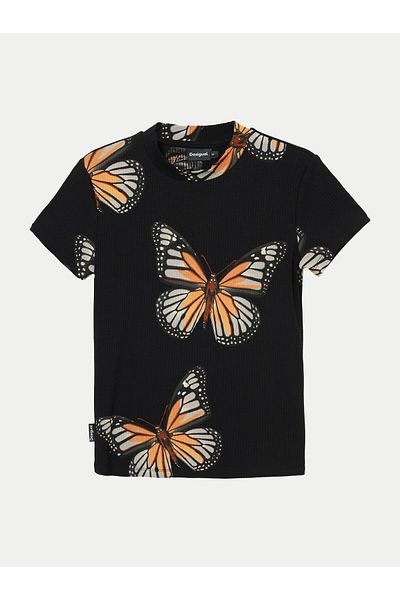 Desigual Women's T-Shirt 24WWTK55 Black