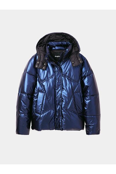 Desigual Jachetă de damă cu puf 23WWEW78 albastră