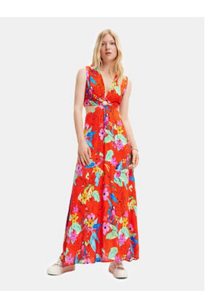 Desigual Rochie de vară pentru femei 23SWVW73 roșie, colorată