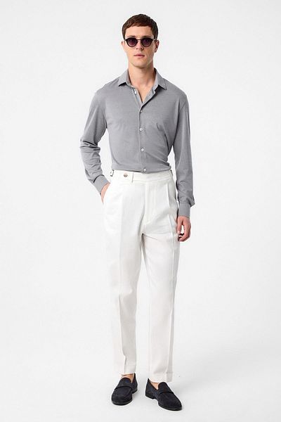 Antioch Gray Slim Fit Men's Shirt