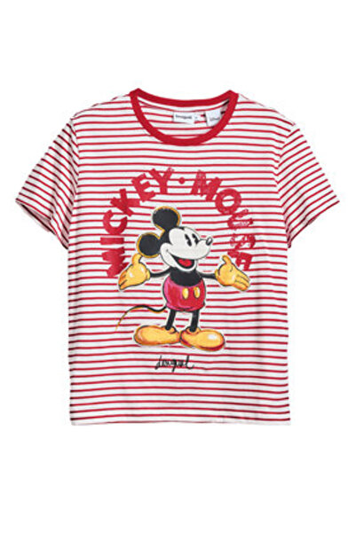 Desigual Women's T-Shirt 25SWTKAI Red