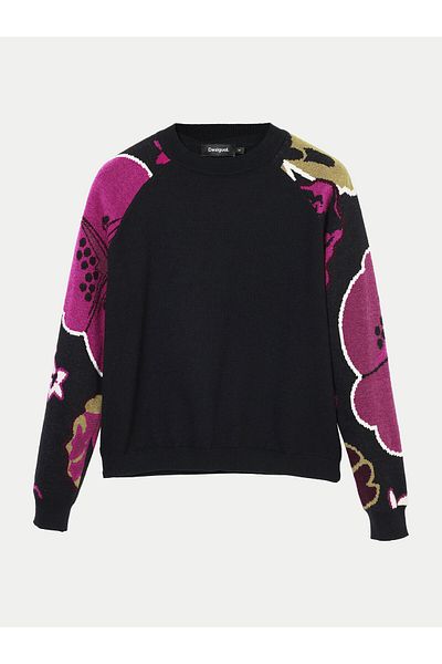 Desigual Pulover de damă 24WWJF24 negru