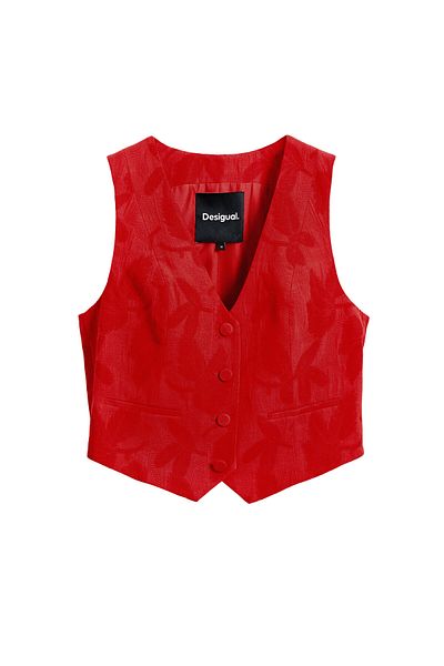 Desigual Women's Suit Vest 25SWEW24 Red
