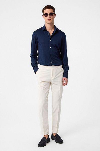 Antioch Navy Blue Slim Fit Men's Shirt