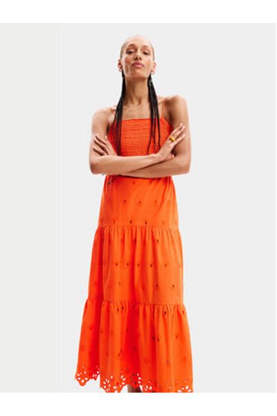 Desigual Women Summer Dress 24SWVW12 Orange