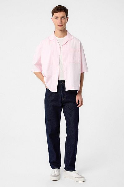 Antioch Pink Relax Fit Short Men's Shirt