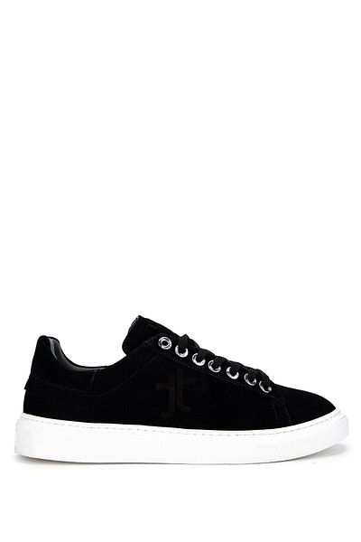 Tamer Tanca Men's Genuine Leather Black Suede Sneakers & Sports Shoes