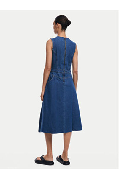 Desigual Women's Denim Dress 24WWVD01 Blue