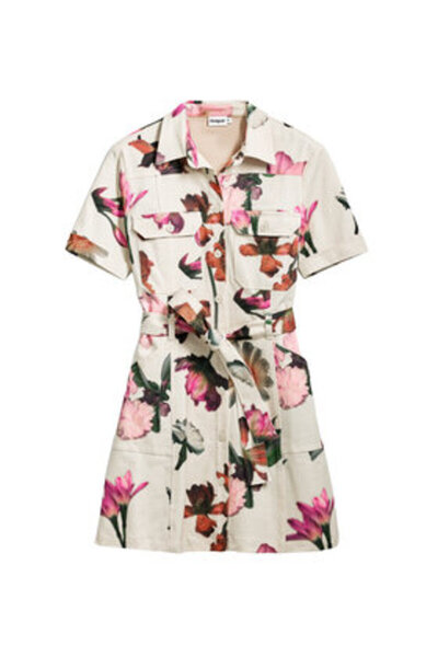 Desigual Women's Shirt Dress 25SWVW13 Ecru