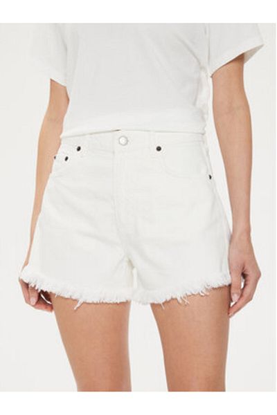 Sisley Women's Denim Shorts 4QVSL9014 White
