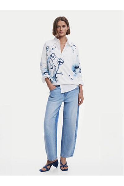 Desigual Pulover de damă 25SWJF33 Ecru