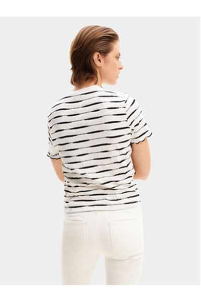 Desigual Tricou damă 24SWTKA8 Alb