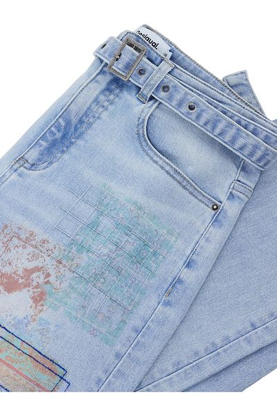 Desigual Blugi pentru femei 25SWDD13 albaștri