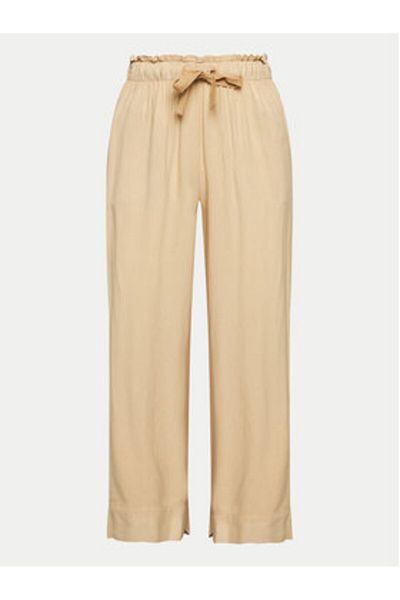 Deha Pantaloni din material textil pentru femei A00635 bej