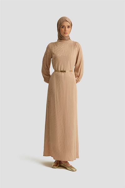 Armine Σατέν φόρεμα με σχέδιο 25yt920 Mink-mink