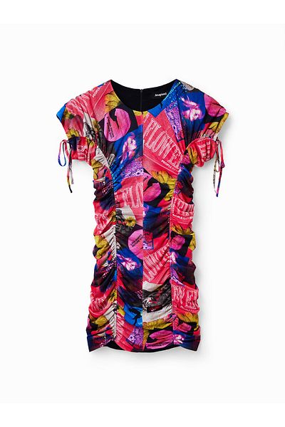 Desigual Women's Casual Dress 23SWVK45 Colorful