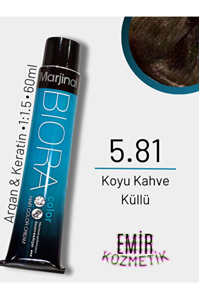 Marjinal Biora Saç Boyası - 5.81 Koyu Kahve Küllü