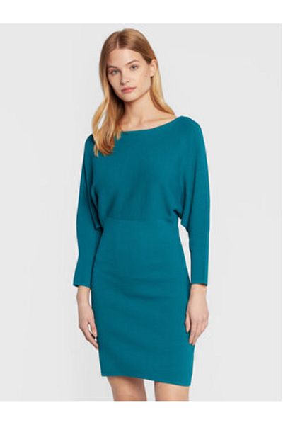Sisley Rochie tricotată pentru femei 11APMV004 turcoaz