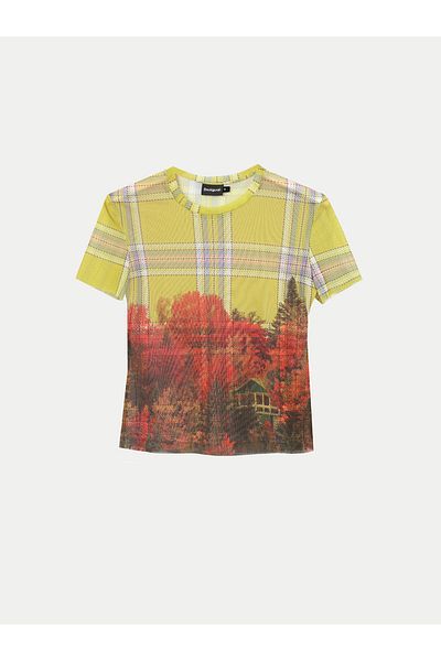Desigual Women's T-Shirt 24WWTK27 Colorful